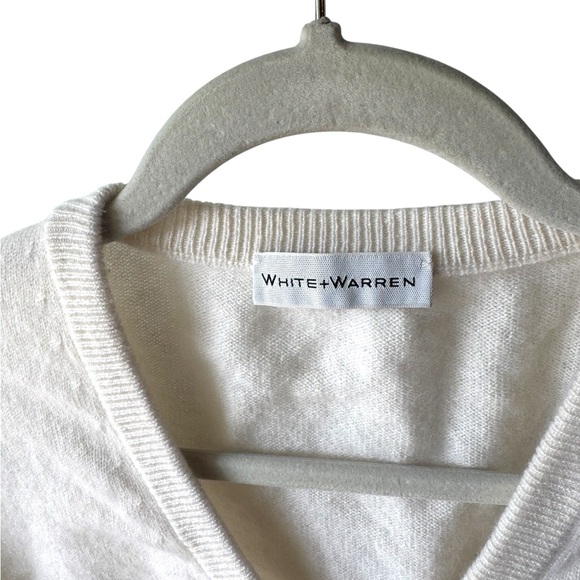 White+Warren Cream Button-Up Cardigan - Picture 3 of 3